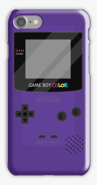 Purple Iphone 7 Snap Case - Game Boy Color