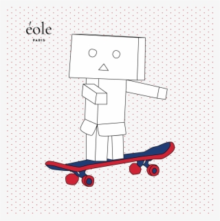 Robot Skate White - Skateboarding