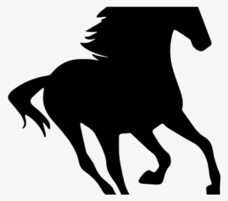 Mustang Clipart Caballo - Horse Silhouette Transparent Background