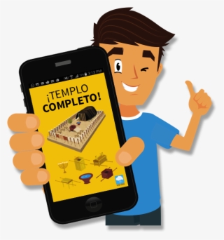 El Templo De Dios - Chico Con Celular Png
