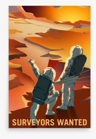 Surveyors Wanted - Explorers Wanted Nasa Retro Posters
