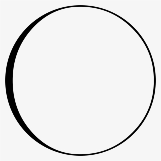 Moon Phase Symbol With Craters Comments - Half Circle Clip Art