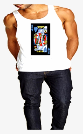 King Of Hearts White Tank W - Vest