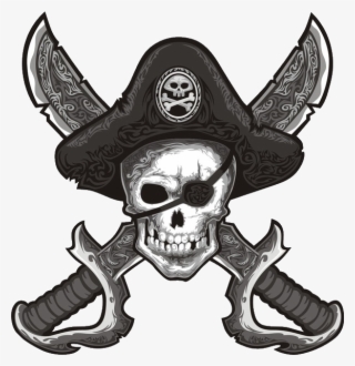 Black Flag Is A Mature Community Based Guild Seeking - Skull And Crossbones With Eye Patch