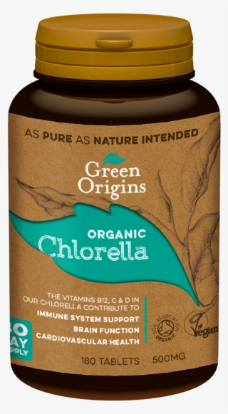 Green Origins Organic Chlorella Tablets 180x500mg - Green Origins