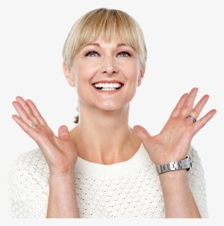 Women Pointing Both Sides - Imagenes De Mujer Contenta