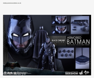 Authentic Cheap Armored Batman Black Chrome Ver, Sixth - Hot Toys Black Chrome Armored Batman