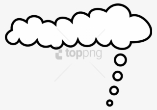 Free Png Comic Cloud Png Image With Transparent Background - Long Thought Bubble Png