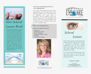 Click Here To Download & Print Brochure - Specialty Contact Lens Brochure