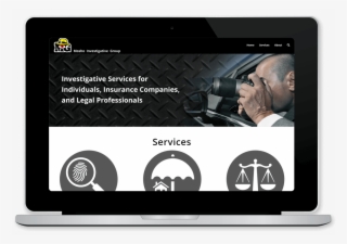 Final Website Design For Mosho Investigative Group - Tablet Computer