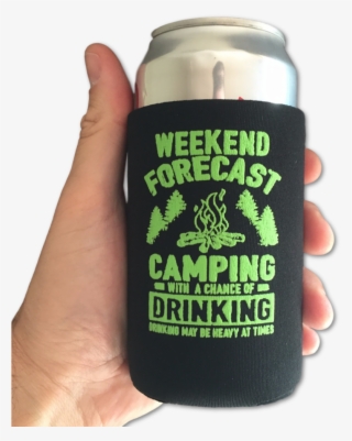 Camping With A Chance Of Drinking - Beer Bottle