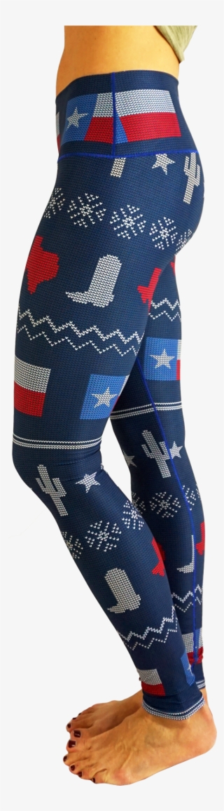 Texas Ugly Sweater Yoga Pants - Leggings