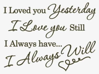 Wedding Collapsible Neoprene Can Insulator Side Imprint - You Yesterday I Love You