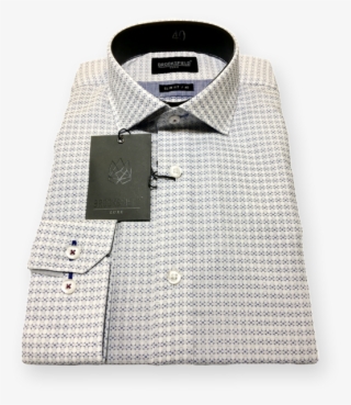Brooksfield Luxe Geoweave Shirt-bfc1352 - Button