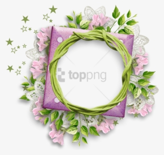 Free Png Flower Round Frame Png Image With Transparent - Circle Flower Frame Png