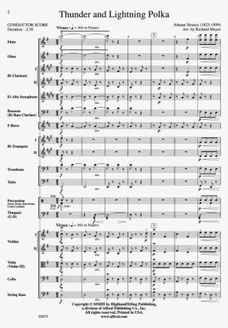Thunder And Lightning Polka Thumbnail - Thunder And Lightning Polka Sheet Music