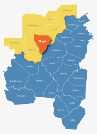 Free Collection Of 40 County Map Of Kentucky And Indiana - County Is Louisville Ky