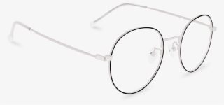 Corner View Of Pantera Silver Oval Glasses Made From - Still Life Photography