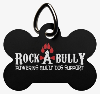 Rock A Bully Bone Dog Tag - Label