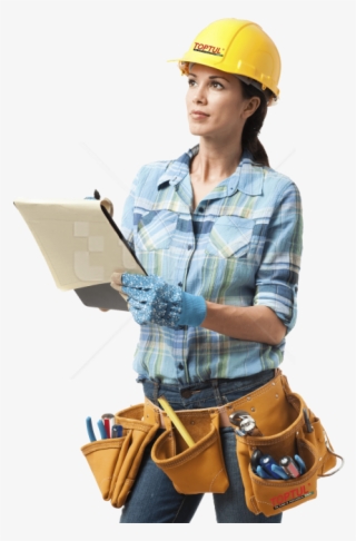 Free Png Industrail Worker Female Png Images Transparent - Woman Contractor