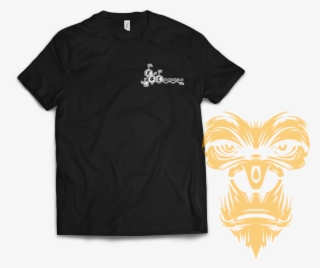 Thc Symbol Front, Gorilla Face Back T-shirt - Instagram Username T Shirt