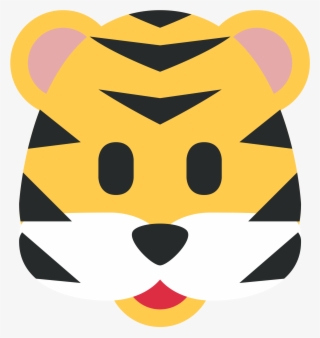 Tiger Face Sticker By Twitterverified Account - Tiger Face Emoji