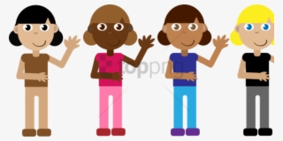 Free Png Cartoon Group Of Girls Png Image With Transparent - Cartoon Group Of Girls Png