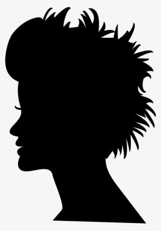 Head Silhouette With Short Hair Comments - เวก เตอร์ ร้าน เสริมสวย