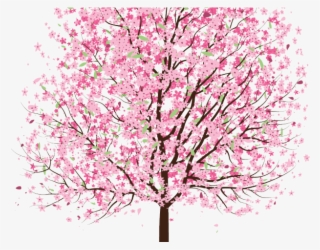 Sakura Clipart Tree - Cherry Blossom Tre3 Drawing