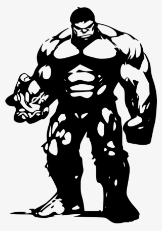 The Hulk - Black And White Marvel