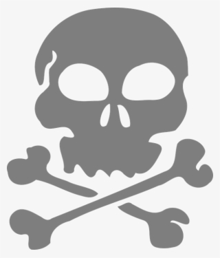 Skull, Bones, Pirate, Flag, Danger, Silhouette - Skull And Crossbones Transparent