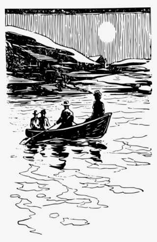 Boating Rowing Computer Icons Black And White - Boat