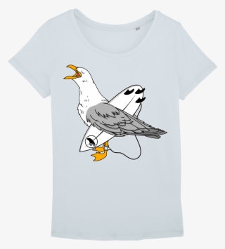 Surf T-shirt Women, Seagull - Silk Marvel Shirt
