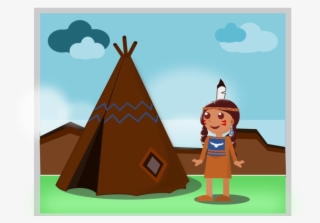 Native American Setting - Illustration
