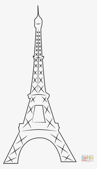 Eiffel Tower Silhouette Png Pic - Torre De Paris Para Dibujar