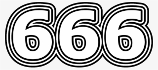 666 Изображение Числа Шестьсот Шестьдесят Шесть - Circle