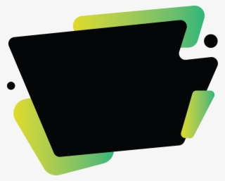Black Banner With Yellow Green Gradient Abstract