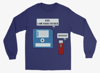 Usb Floppy Disk Funny Nerd Geek Unisex Long Sleeve - Partners In Crime Long Sleeve Shirts