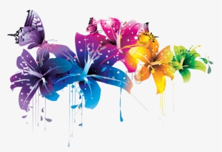 Free Png Download Colorful Background Designs Png Png - Floral Designs Vector Png