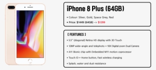 Iphone 8 Plus 64gb 1 Rev4 - Smartphone