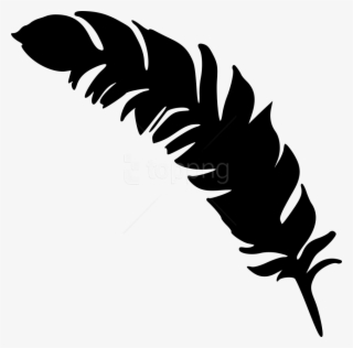 Free Png Simple Feather Silhouette Png Images Transparent - Feather Silhouette Transparent Background