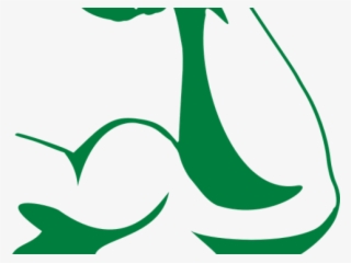 Cartoon Muscle Arm - Blue Strong Arm