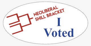 "i Voted" Shill Bracket Sticker The Neoliberal Project - Voted Sticker