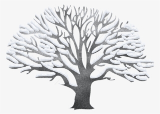 Free Png Download Winter Snowy Black Tree Png Images - Transparent Winter Tree Clipart