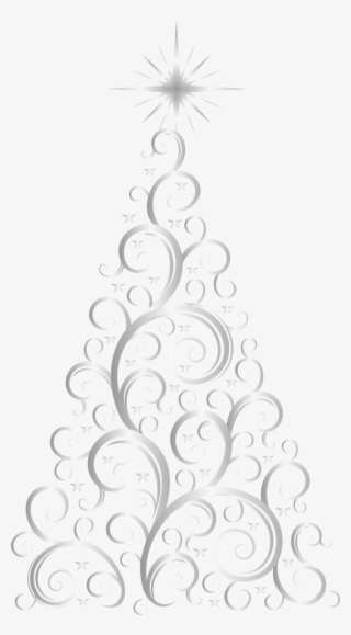 Arbol De Navidad Png - Arbol Navideño Plateado Png