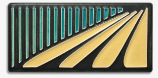 Footlights Border A, Turquoise - Wood