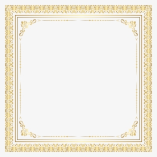 Border Frame Deco Transparent Clip Art Image - Colour In Border