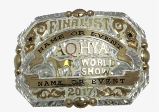 Youth World Show Finalist Buckle - World