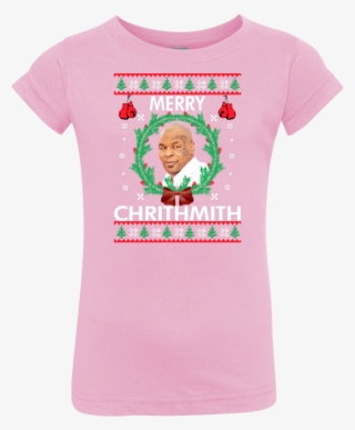 Mike Tyson Merry Chrithmith Christmas Toddler, Infant, - Girl