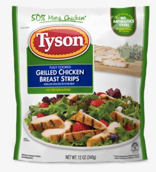 Refrigerated Grilled Chicken Strips - Tyson Fully Cooked Grilled Chicken Breast Strips